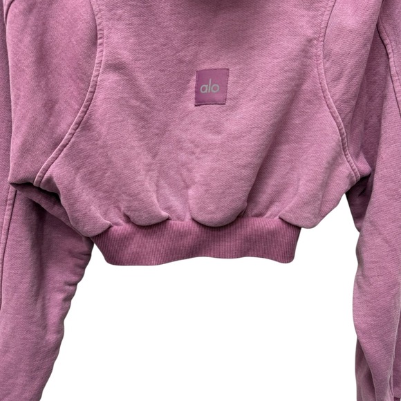 ALO Women's Washed Sweet‎ Escape Hoodie - Soft Mulberry Wash Size XS - Picture 8 of 10